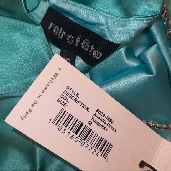 Retrofete Anahita Silk Dress in size M - Picture 11 of 12